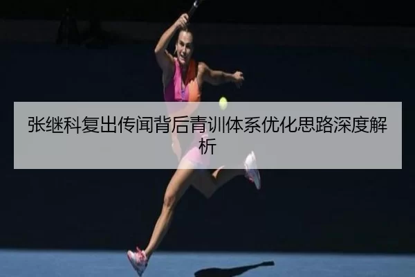 张继科复出传闻背后青训体系优化思路深度解析